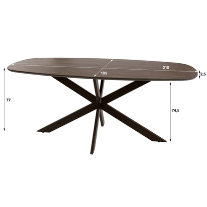 Eettafel Arhus | Acaciahout Bruin