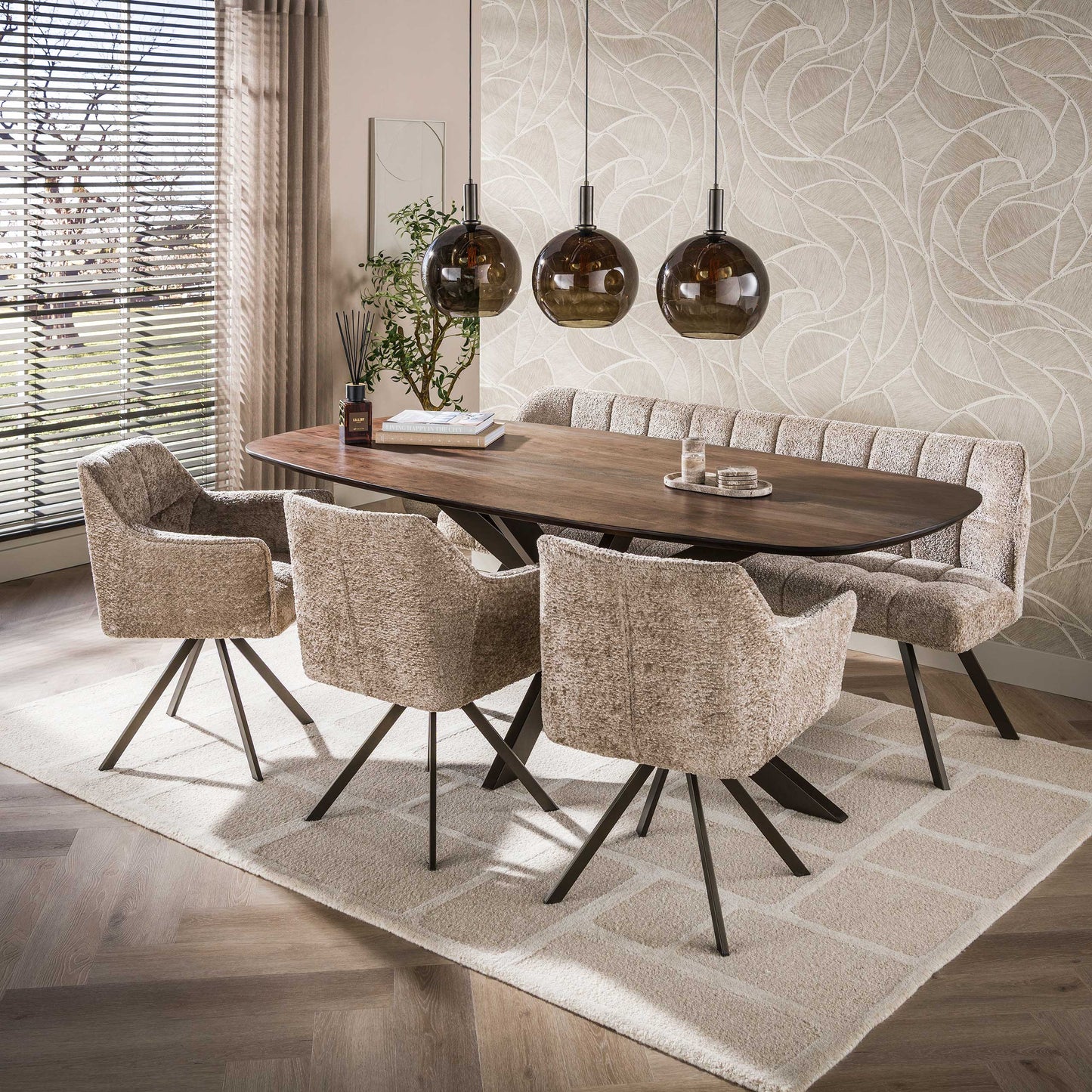 Eettafel Arhus | Acaciahout Bruin