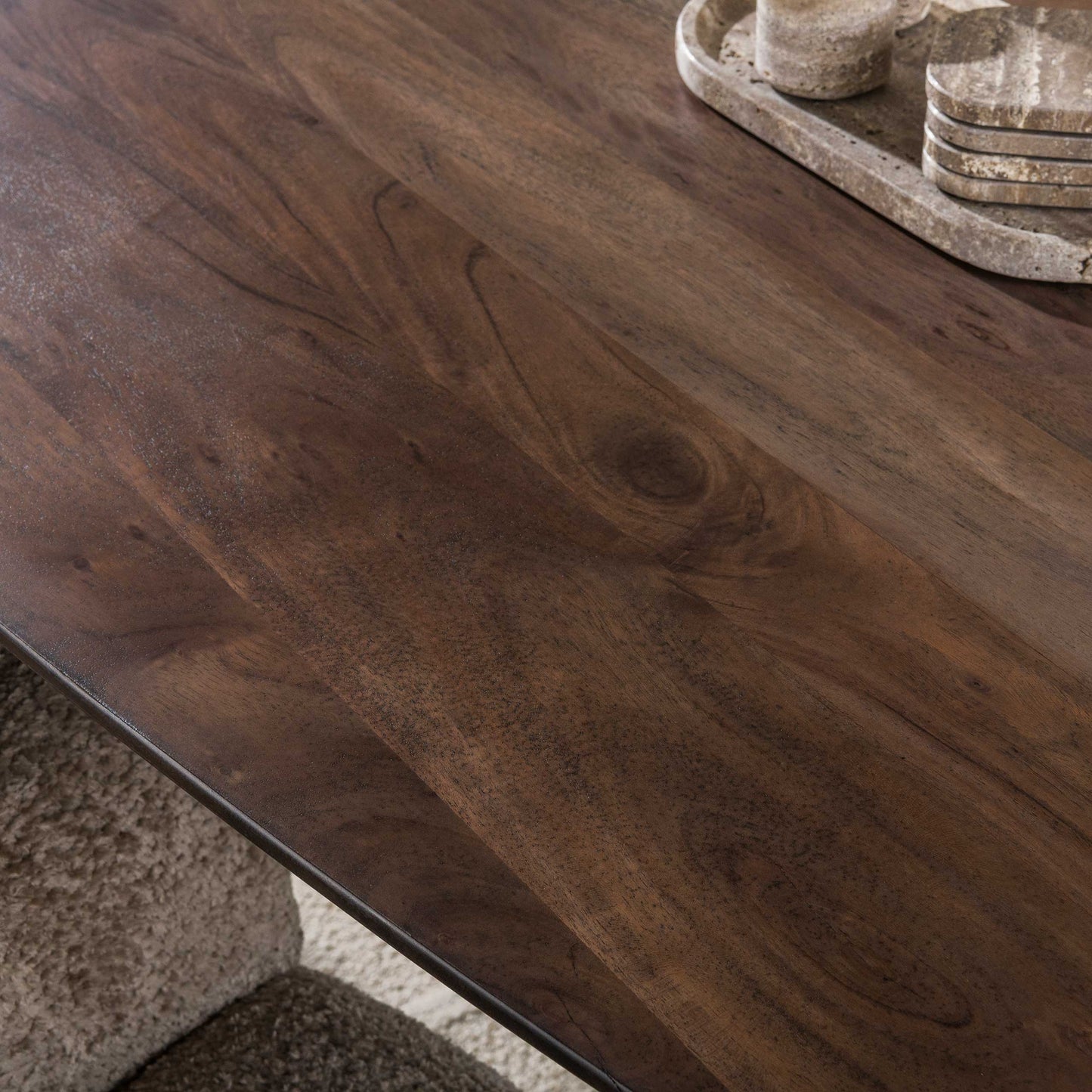 Eettafel Arhus | Acaciahout Bruin