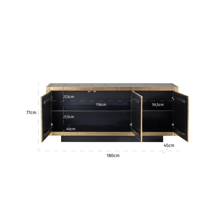 Dressoir Collada | Brushed Gold
