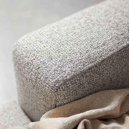 Hoekbank Como wit puente chaise lounge rond, detail van het materiaal