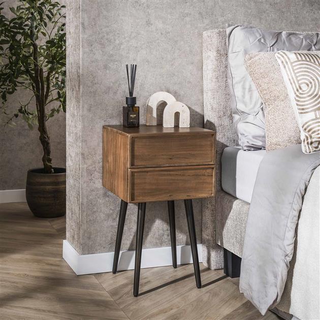 Nachtkastje Olmo | Bruin Acaciahout