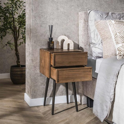 Nachtkastje Olmo | Bruin Acaciahout