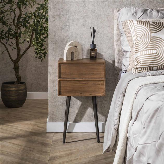 Nachtkastje Olmo | Bruin Acaciahout
