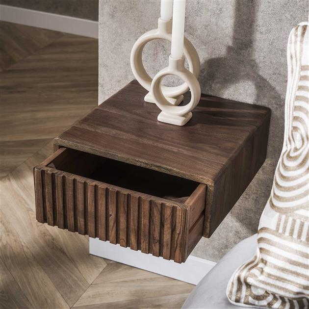 Nachtkastje Zeno | Bruin Acaciahout