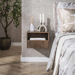 Nachtkastje Juno | Bruin Acaciahout