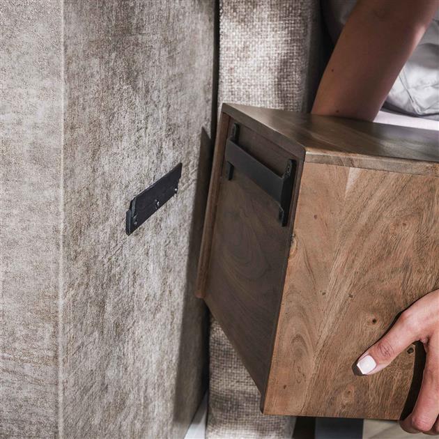 Nachtkastje Juno | Bruin Acaciahout