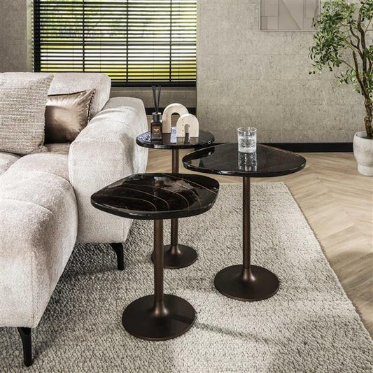 Bijzettafel Solar | Metaal Antiek Koper