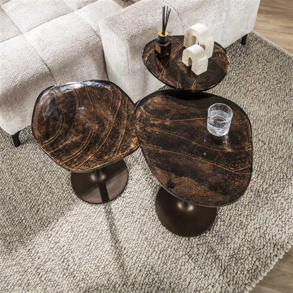 Bijzettafel Solar | Metaal Antiek Koper