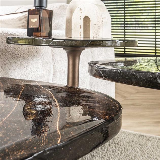 Bijzettafel Solar | Metaal Antiek Koper