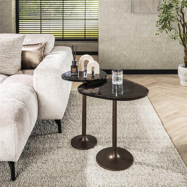 Bijzettafel Solar | Metaal Antiek Koper