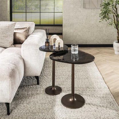 Bijzettafel Solar | Metaal Antiek Koper