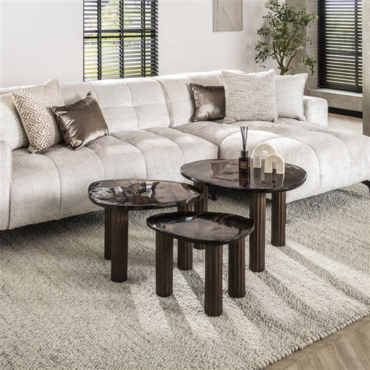 Salontafel Luneri | Metaal antiek koper