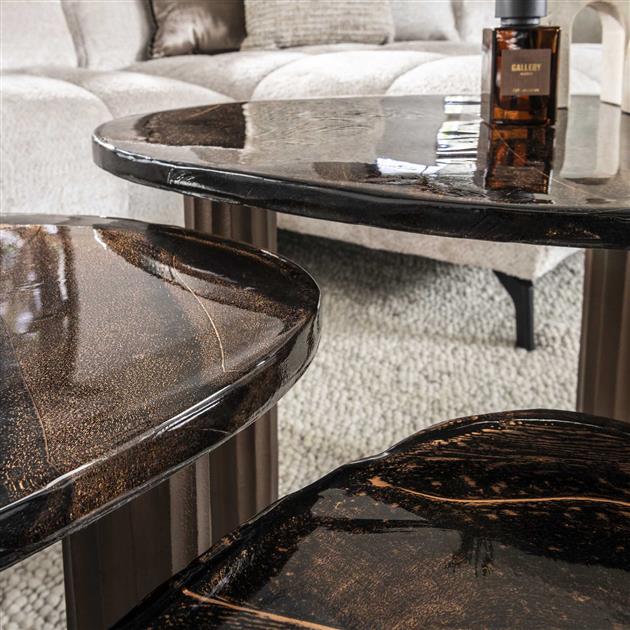 Salontafel Luneri | Metaal antiek koper