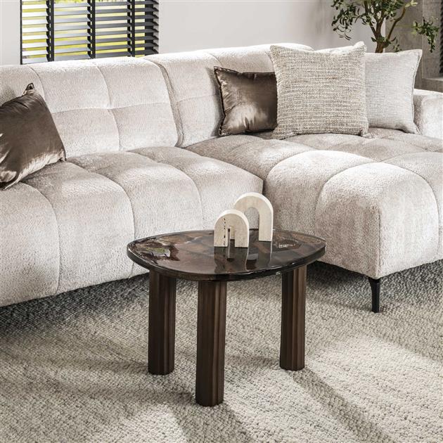 Salontafel Luneri | Metaal antiek koper