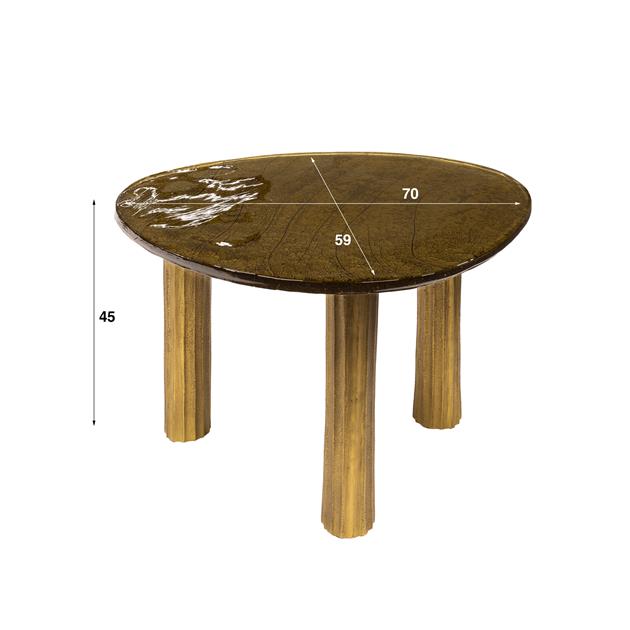 Salontafel Luneri | Metaal antiek