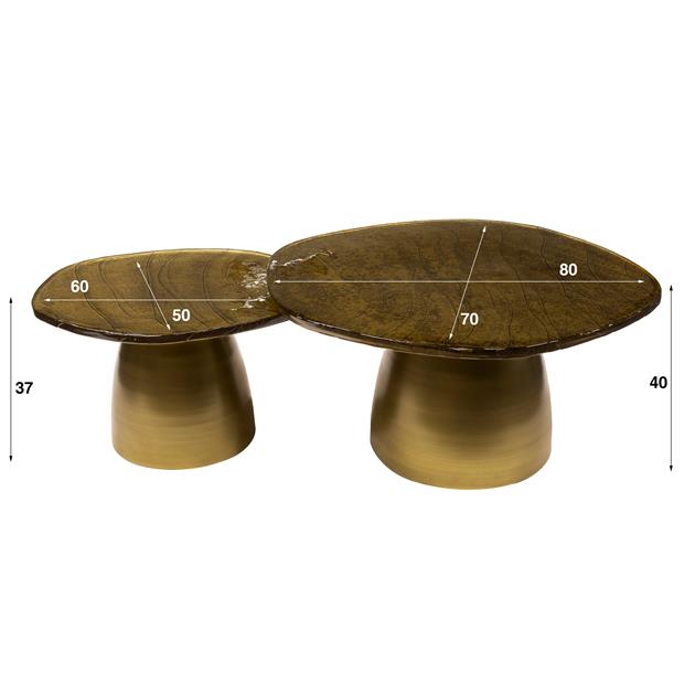 Salontafel Lunaire | Metaal antiek