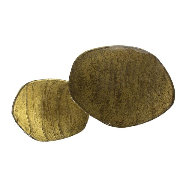 Salontafel Lunaire | Metaal antiek goud