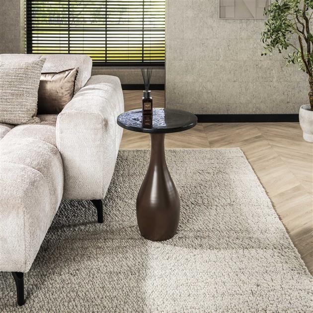 Bijzettafel Eclipse | Metaal Antiek Koper