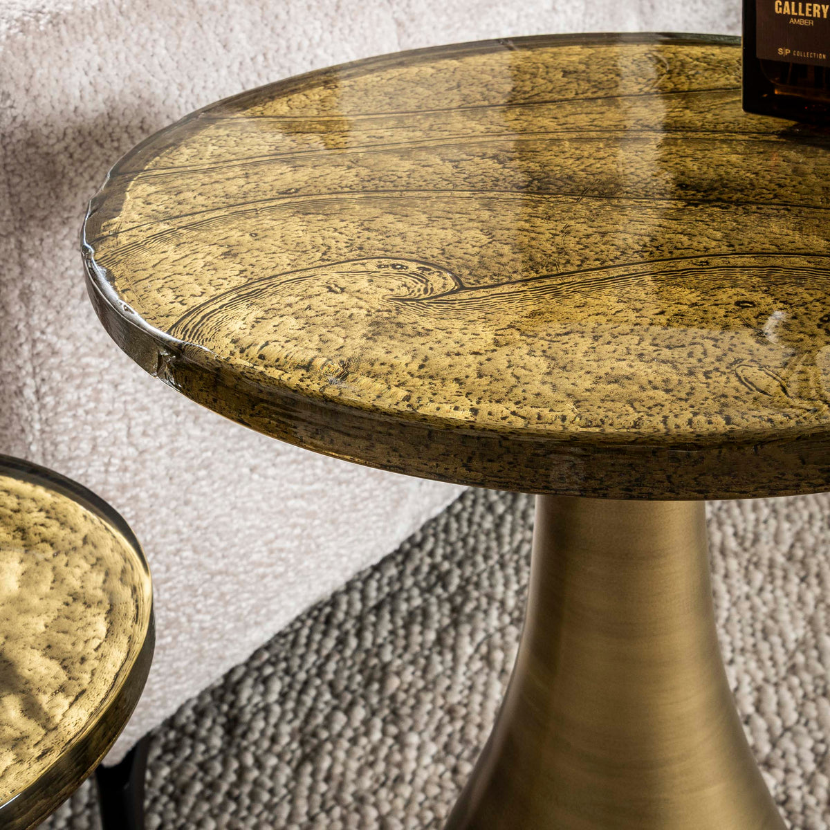 Bijzettafel Eclipse | Metaal Antiek Goud
