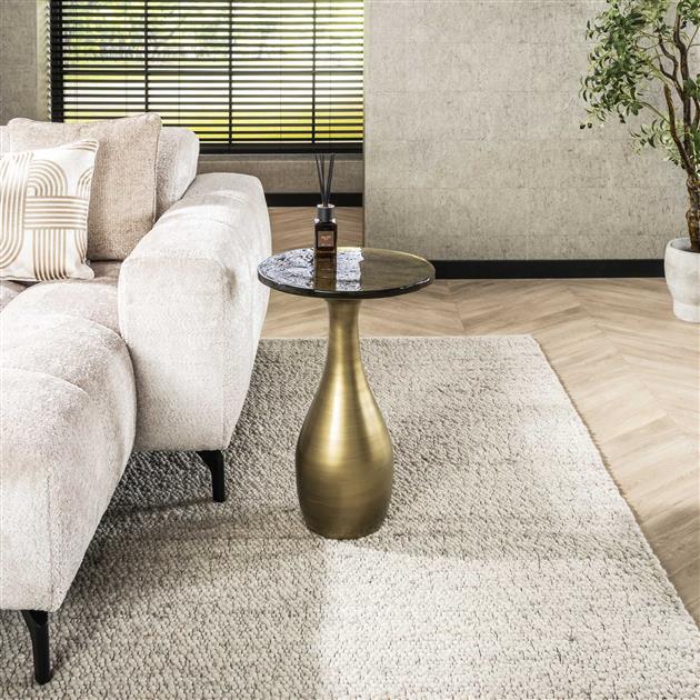 Bijzettafel Eclipse | Metaal Antiek Goud