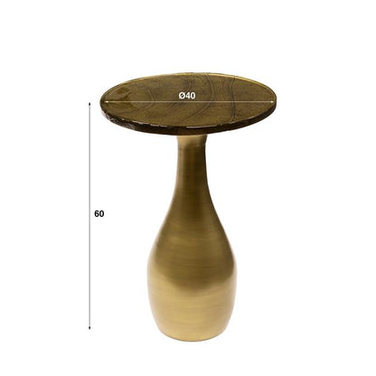 Bijzettafel Eclipse | Metaal Antiek Goud