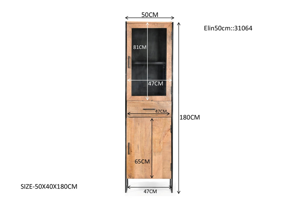Kabinet Elin | Smal | Naturel Mangohout
