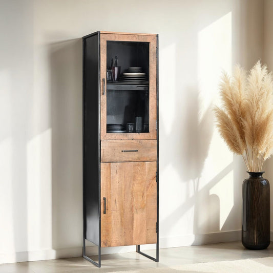 Opbergkast Elin | Smal | Naturel Mangohout