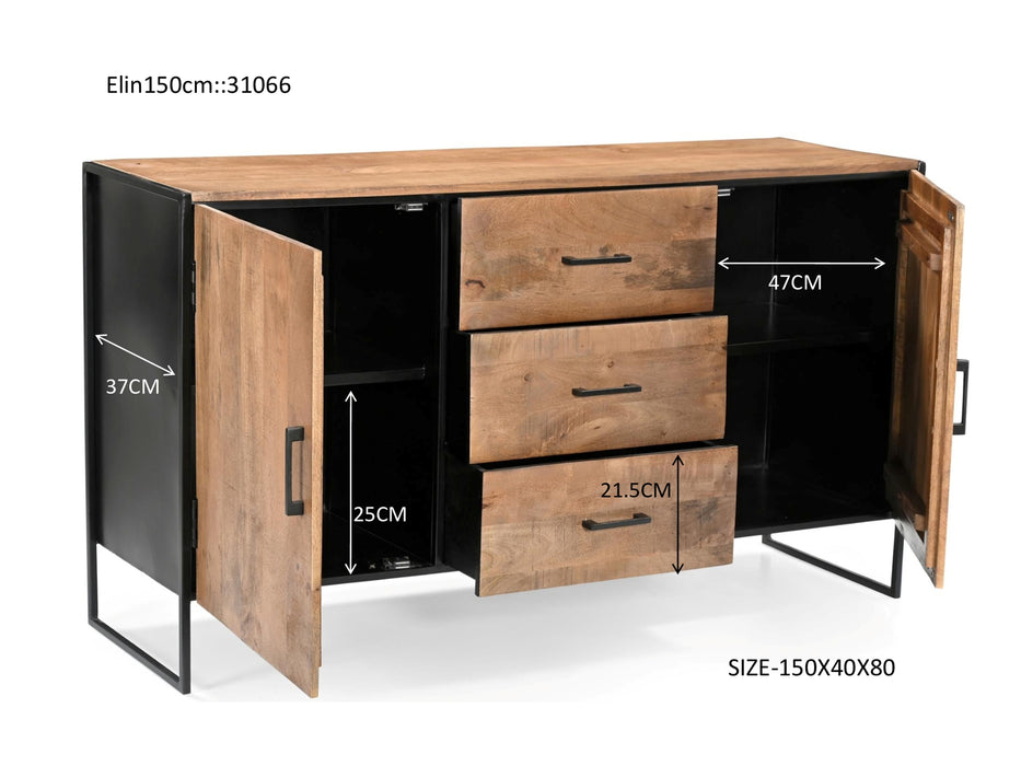 Dressoir Elin | Naturel Mangohout
