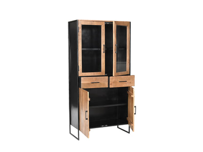 Opbergkast Elin | Breed | Naturel Mangohout