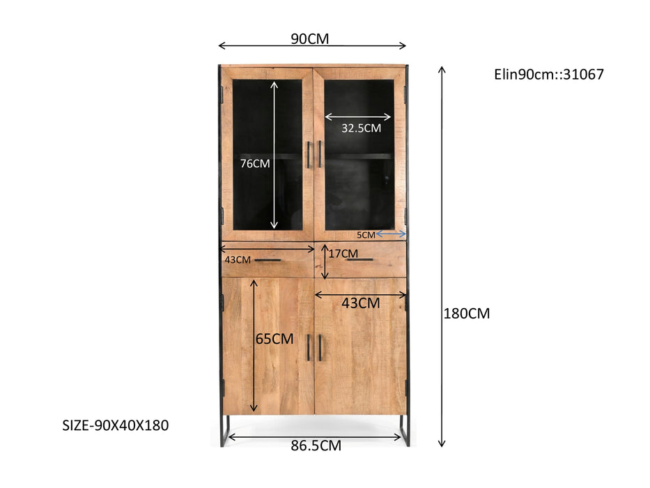 Kabinet Elin | Breed | Naturel Mangohout