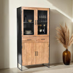 Opbergkast Elin | Breed | Naturel Mangohout