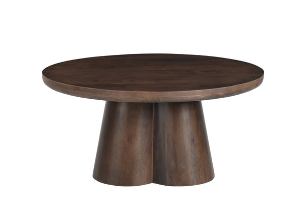 Salontafel Brix Clubs | Bruin Mangohout — Vooraanzicht - witfoto