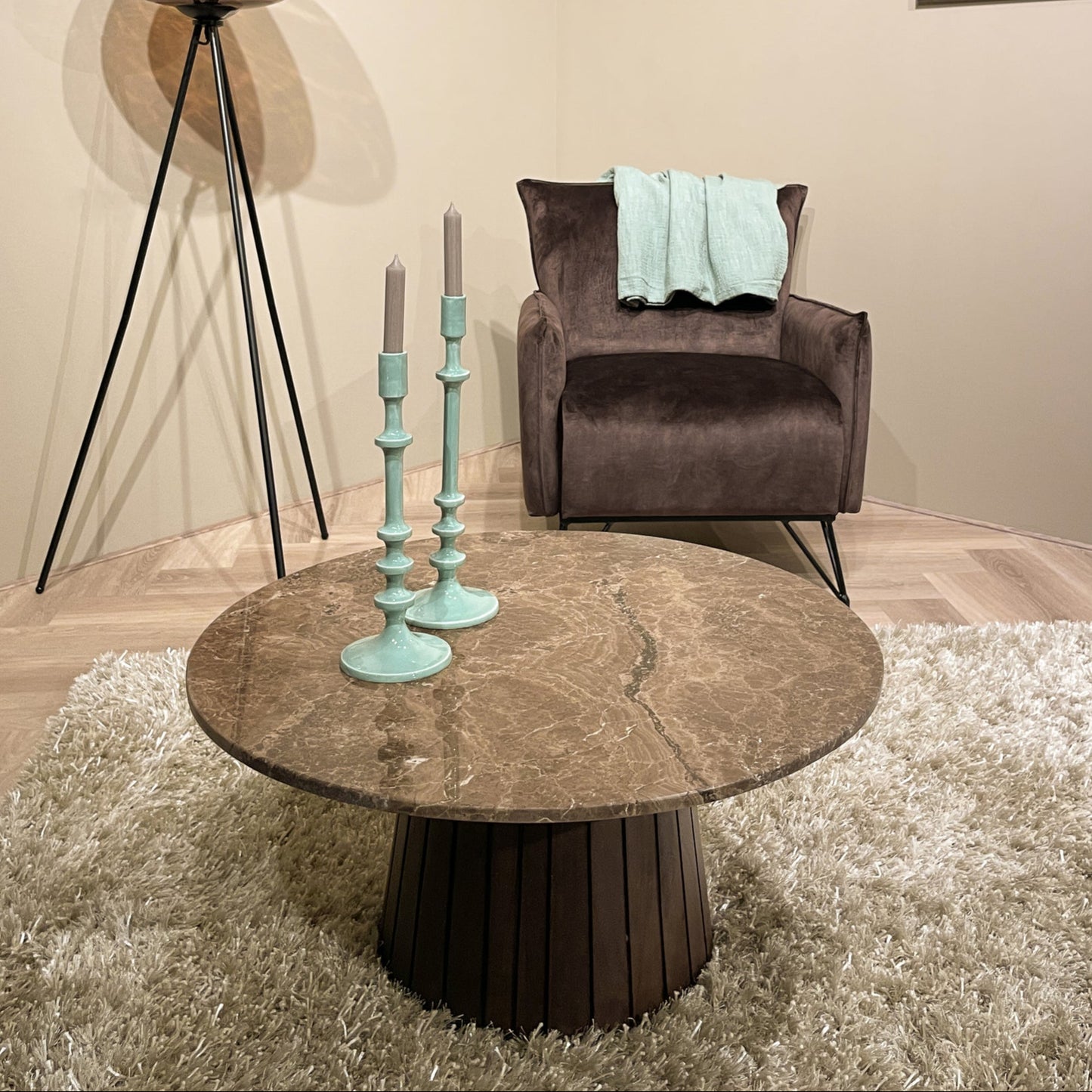 Salontafel Emperador | Bruin Marmer