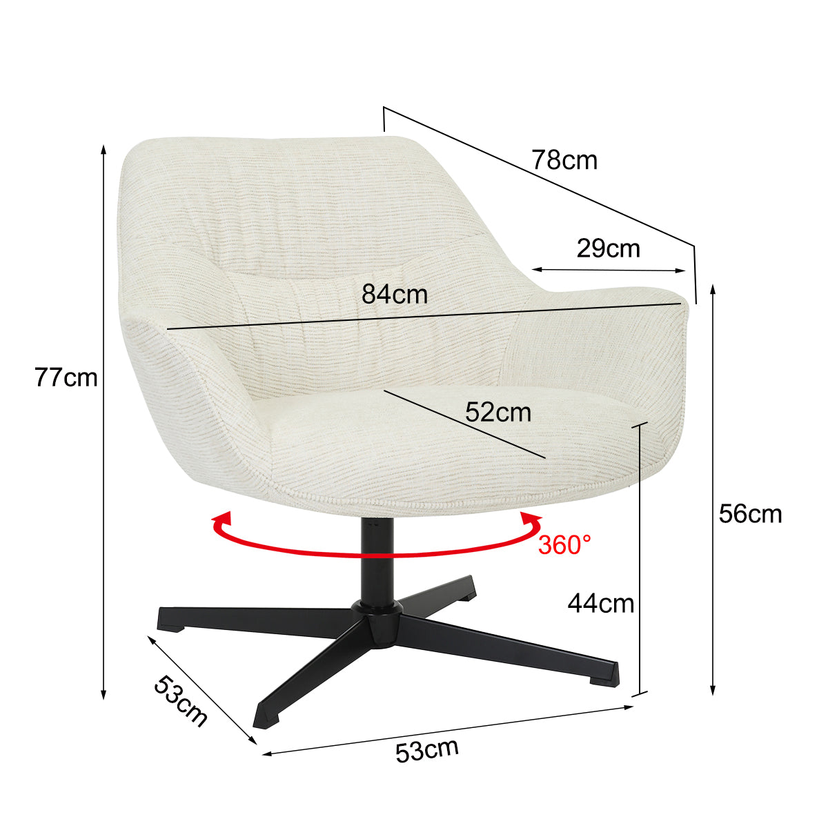 Fauteuil Daphne | Beige Stof