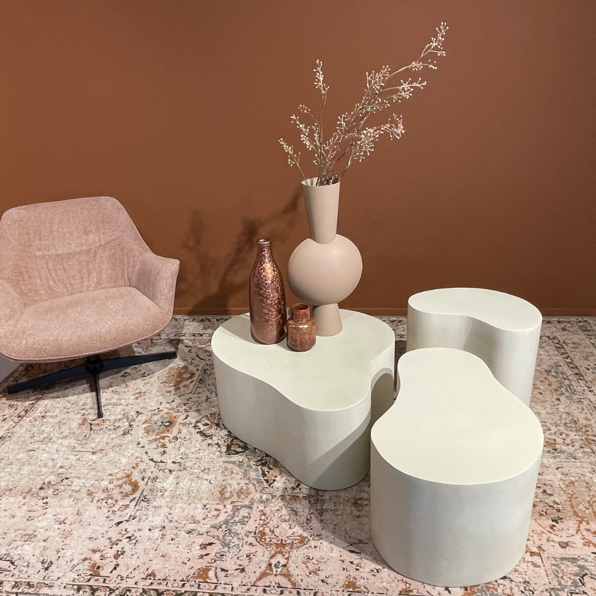 Salontafel Brix | Beige Beton