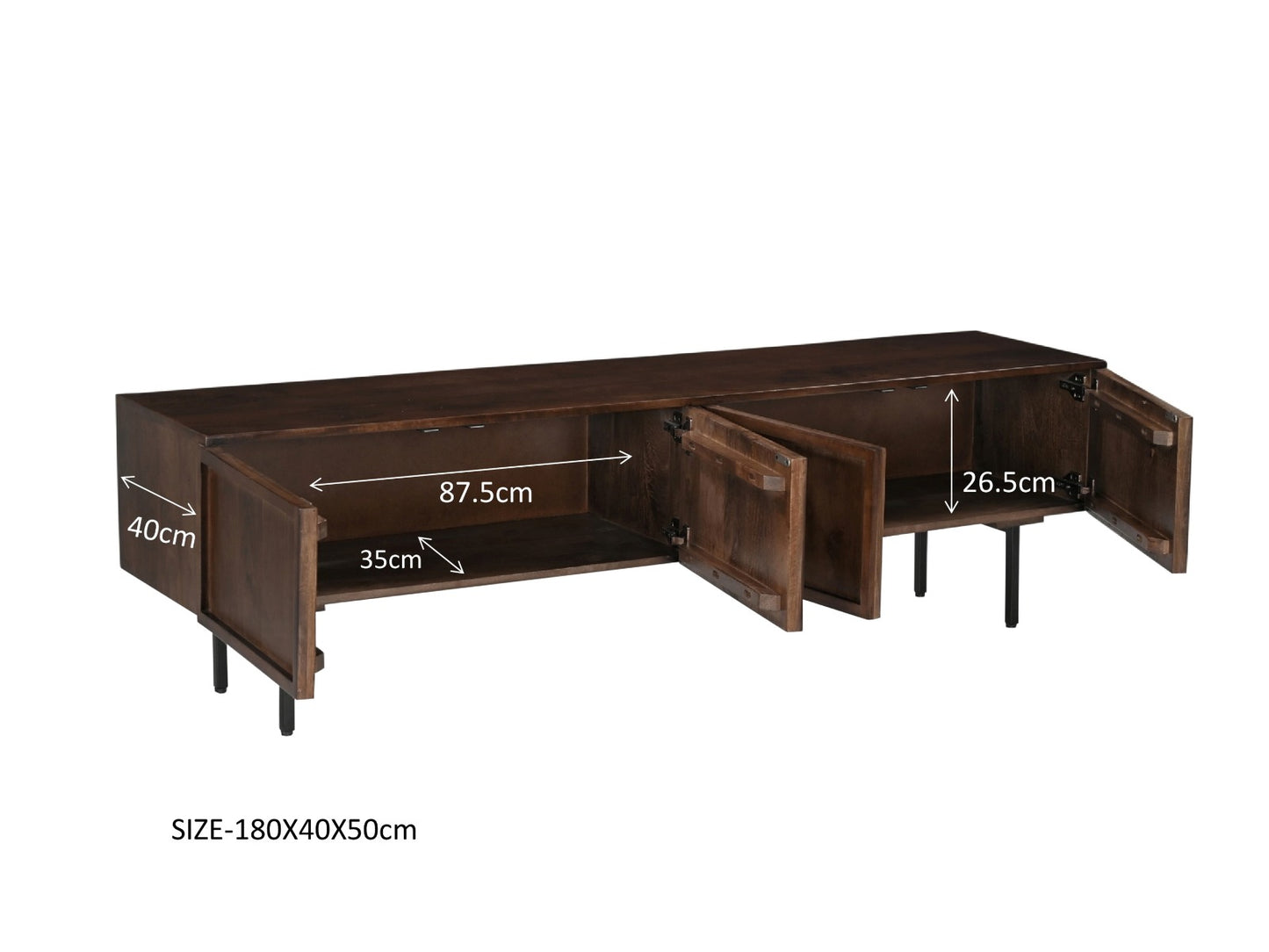 Tv-meubel Elan | Bruin Mangohout