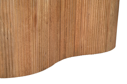 Eettafel Sevilla bruin mangohout 250 cm, detail van het materiaal
