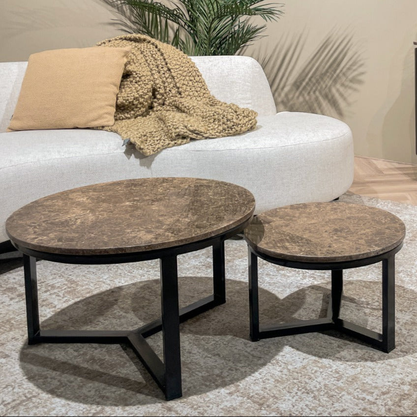 Salontafel Brix | Bruin Marmer