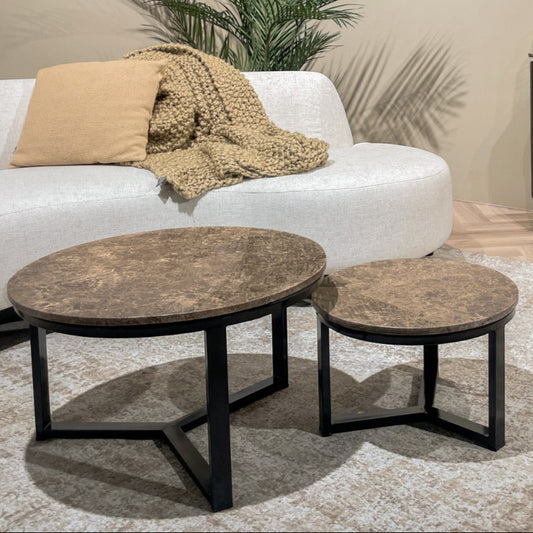 Salontafel Brix | Bruin Marmer