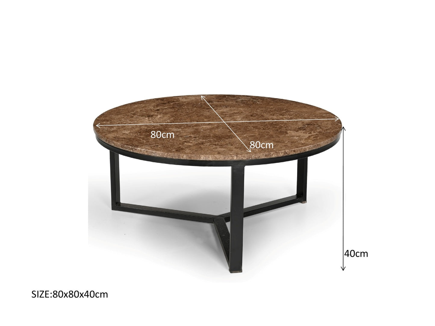 Salontafel Brix | Bruin Marmer