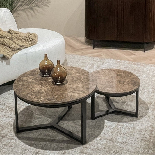 Salontafel Brix | Bruin Marmer