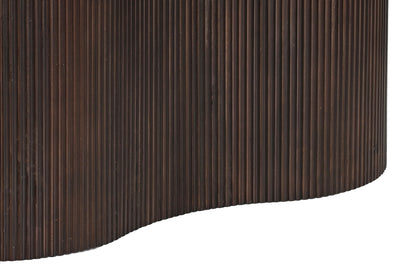 Eettafel Sevilla bruin mangohout 300 cm, detail van het materiaal