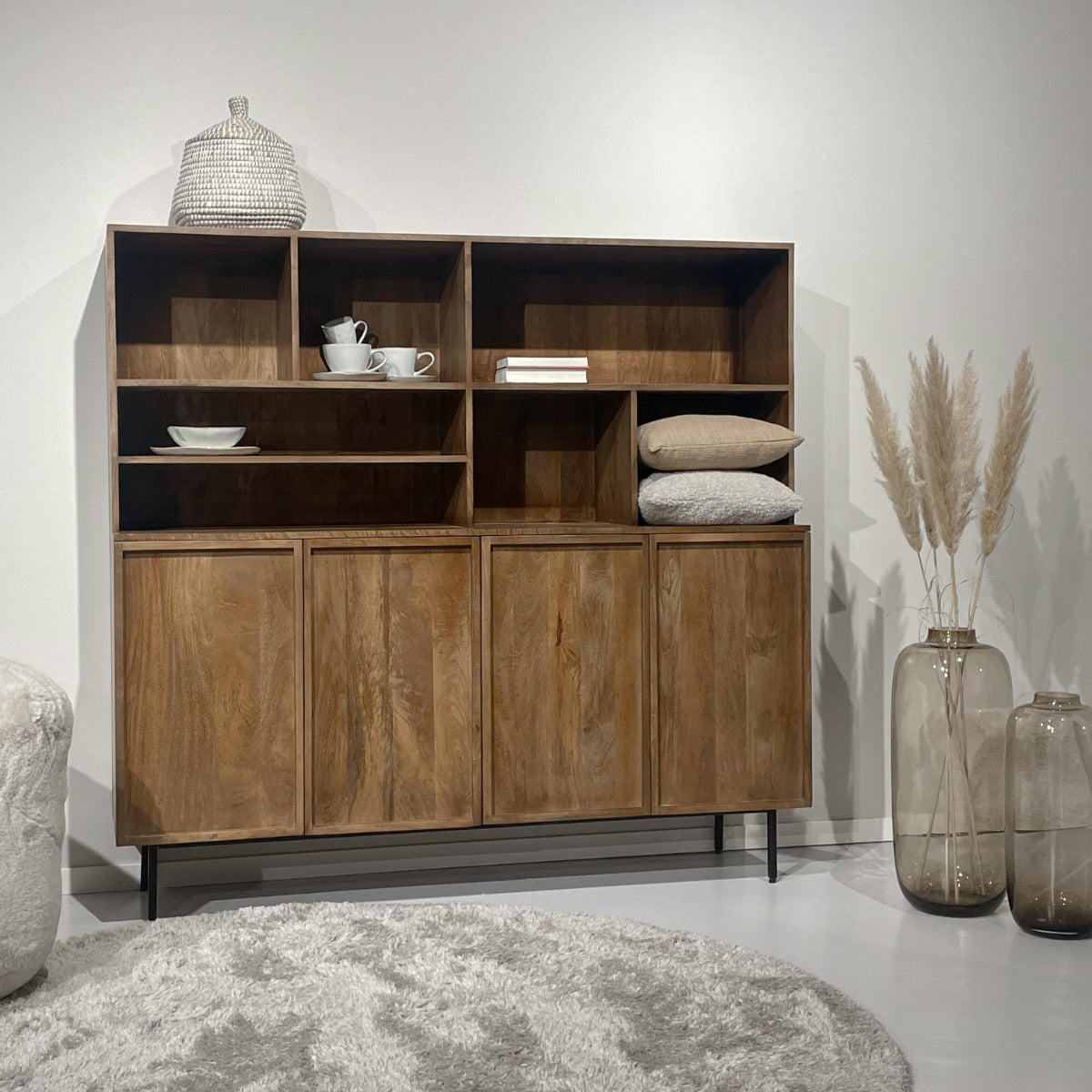 Opbergkast Elan | Naturel Mangohout