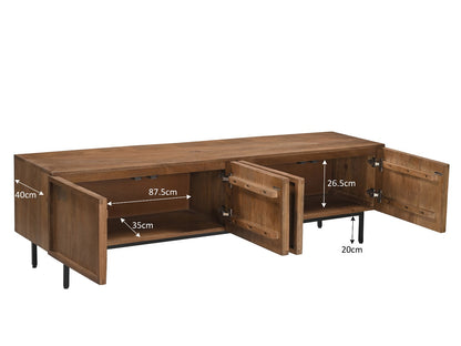 Tv-meubel Elan | Naturel Mangohout