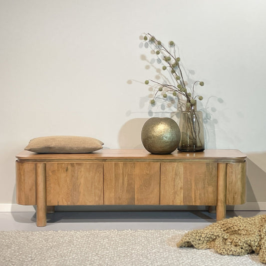 Tv-meubel Salano | Naturel Mangohout