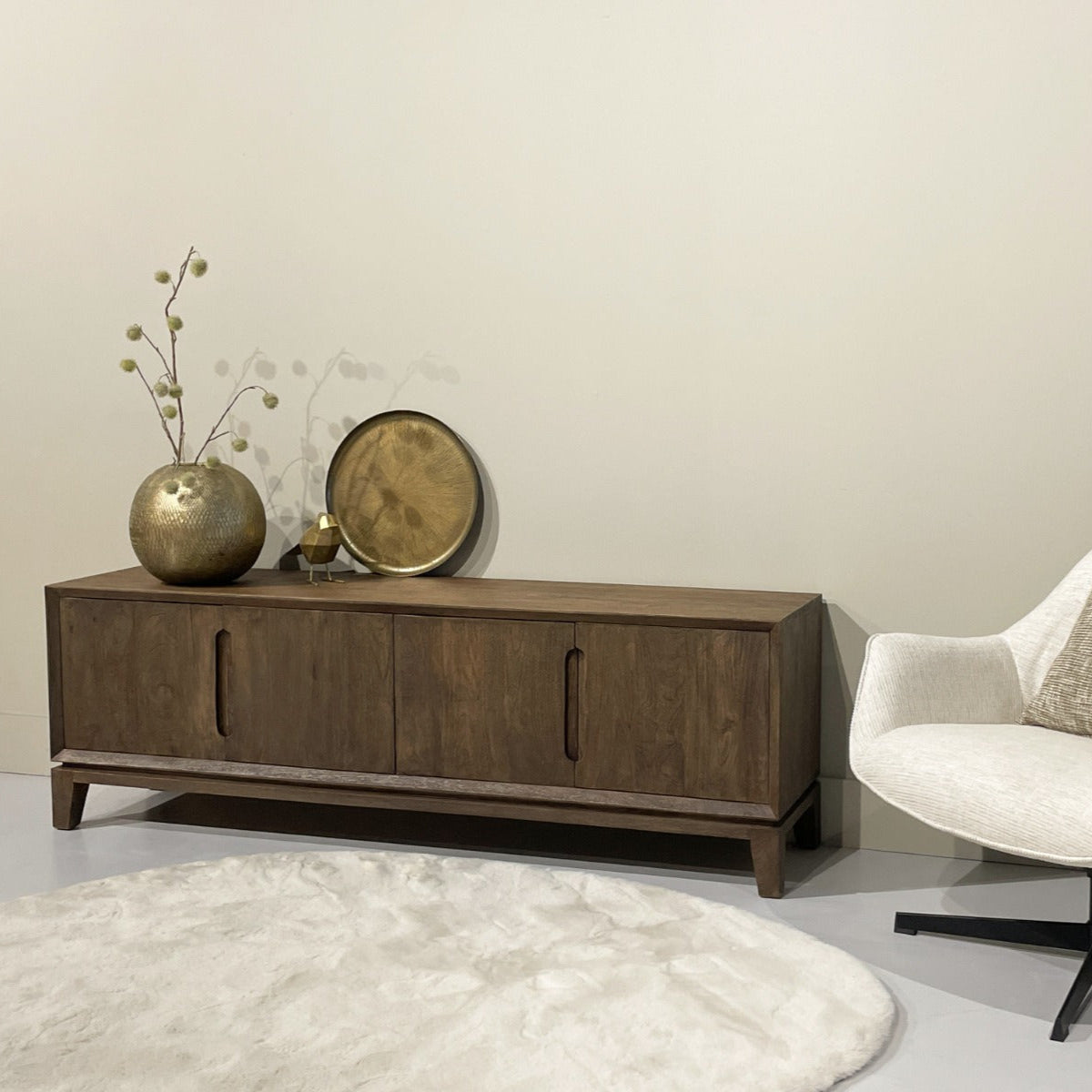 Tv-meubel Cortez | Bruin Mangohout