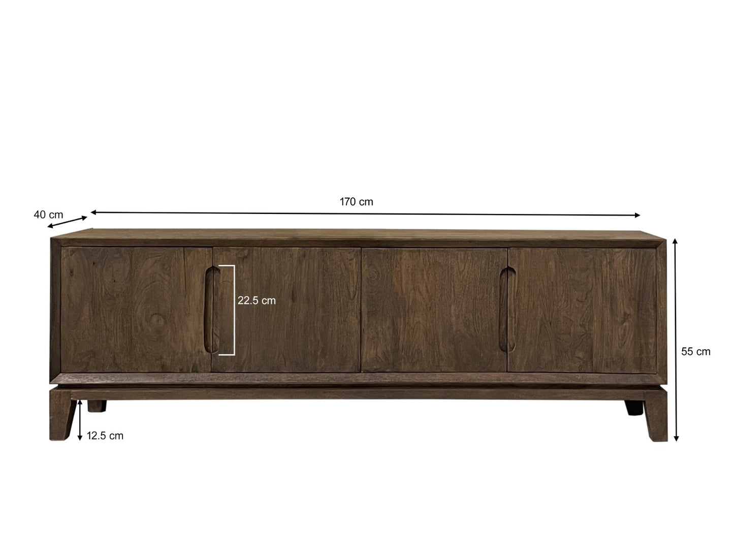 Tv-meubel Cortez | Bruin Mangohout