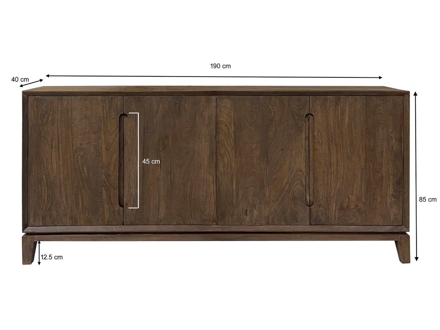 Dressoir Cortez | Bruin Mangohout