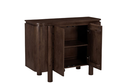 Dressoir Salano | Bruin Mangohout — Vooraanzicht - witfoto